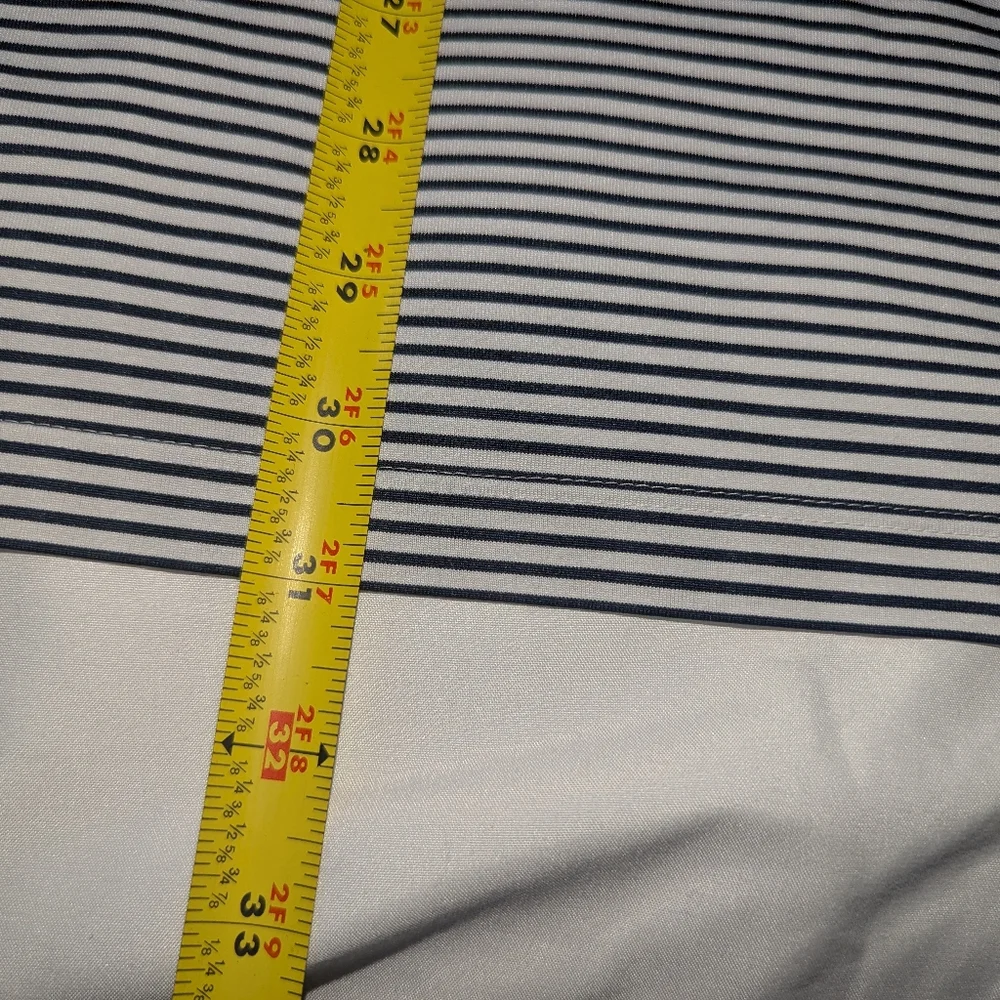 Nike Golf Men's XL Drifit Blue‎ Striped Short Sleeve Polo Shirt